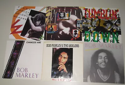 LOT OF 6 - BOB MARLEY AND ZIGGY PICTURE SLEEVES ONLY FOR 45s 7 Inch • $14.95