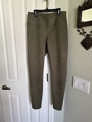 WHBM (12) Olive Faux Suede Runway Legging Pants #609 • $18