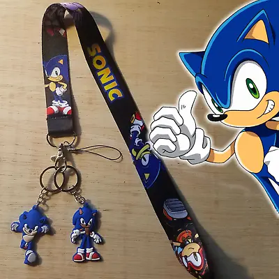 Sonic The Hedgehog Lanyard And Keychains - Sega Gamer Gift • $6