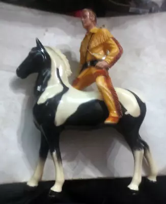 Vintage HARTLAND Plastics DAVY CROCKETT Figure With Horse • $44.99