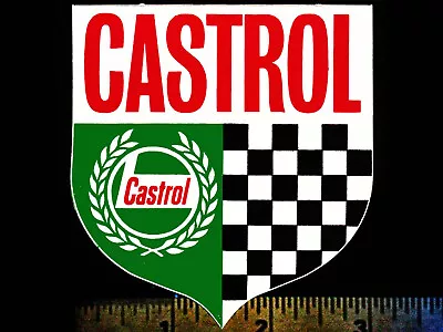 CASTROL Motor Oil Shield - Original Vintage 1960’s 70’s Racing Decal/Sticker • $5.95