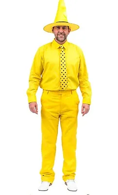 Curious George Monkey Man In The Yellow Hat Costume Halloween Costume Men Size M • $39