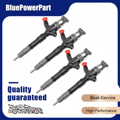 $1000.99 • Buy 4X NEW DIESEL FUEL INJECTOR SET FOR TOYOTA HILUX KUN26R 1KD-FTV D4D 3.0 Diesel