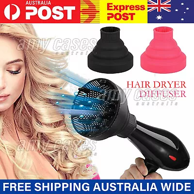 Silicone  Hair Dryer Universal Travel Professional Salon Foldable Diffuser MEL • $10.55