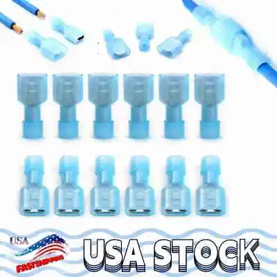 100/50X Female Male Nylon Insulated Spade Wire Connector Crimp Terminal 16-14AWG • $8.26