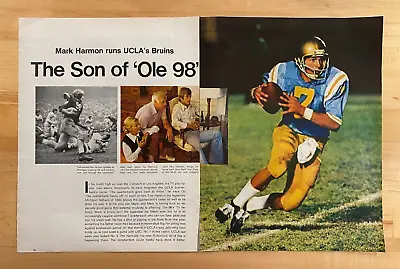 1972 Original Print 3 Page Article Actor Mark Harmon UCLA Quarterback Vintage • $8.99