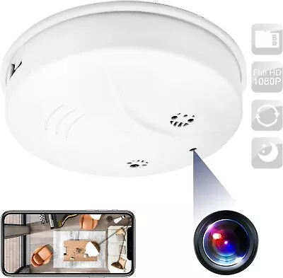 🔥CAMAKT Hidden Camera Smoke Detector 1080P WiFi Spy Camera W/Motion Detection🔥 • $59.95