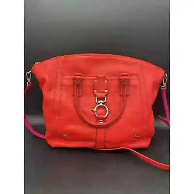 Rare - Milly Shoulder Leather Coral Red. • $150