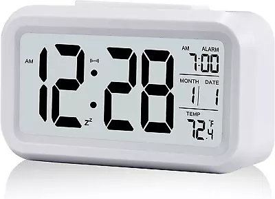 £14.73 • Buy EILBN Bedside Digital Alarm Clock, Battery Powered Table Clocks Luminous Large