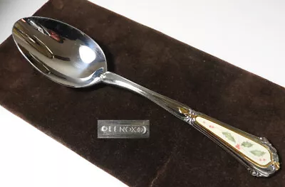 Lenox HOLIDAY Stainless 8 5/8  Serving Spoon W/Ceramic Insert • $29.95