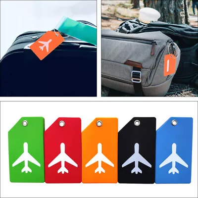  2 Pcs Luggage Tag Pvc Travel Suitcase Checked For Suitcases Label • £8.75