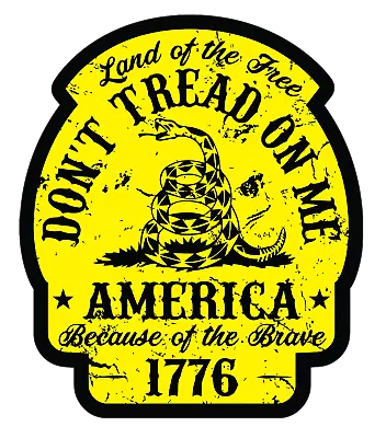 $3 • Buy Don't Tread On Me, Live Free Or Die Snake Sticker- American Patriotic Decal