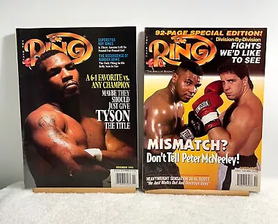 Lot Of 2: The Ring Magazines Featuring Mike Tyson On Cover. Oct/nov 1995 • $16