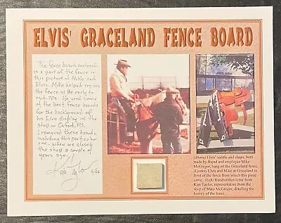 Elvis Presley Personal Owned 1970's Graceland Fence Board • $29.99