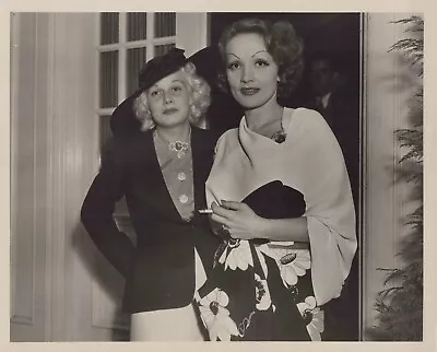 HOLLYWOOD BEAUTY JEAN HARLOW + MARLENE DIETRICH PORTRAIT 1950s VINTAGE Photo 593 • $149.99