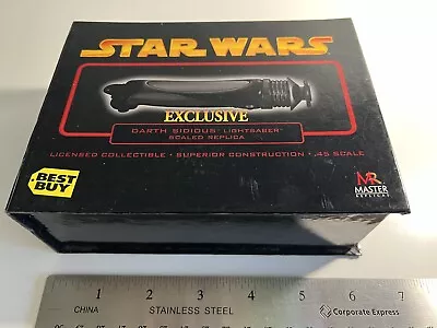 Master Replicas SW-324 STAR WARS Best Buy Exclusive SIDIOUS .45 Scale Lightsaber • $75
