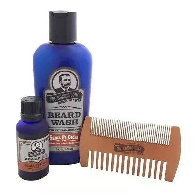 Col Ichabod Conk Beard Care Kit Santa Fe Cedar Scent • $26.95