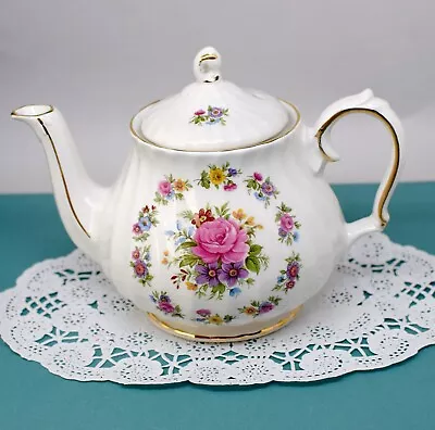 Vintage Sadler ROSE FLORAL 500ml. Teapot - England • $28