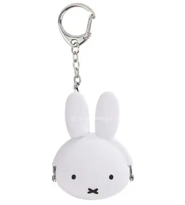 New JAPAN Miffy White Rabbit Mini Coin Key Ring Clip Bag Holder Purse Mascot • $17.99