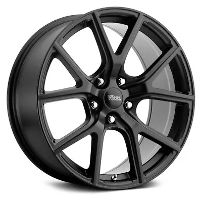 Voxx LUMI Wheels 18x8 (20 5x114.3 71.6) Black Rims Set Of 4 • $783.36