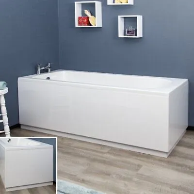High Gloss White 100% Waterproof Bath Panel Adjustable Plinth Front End Many ... • £166