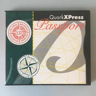 QuarkXpress 3.32 Passport For Apple Mac OS Desktop Publishing Design Software 96 • $44.46