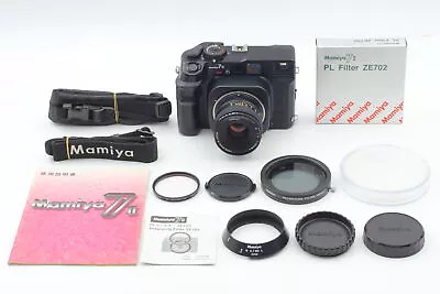 [Top MINT Hood] Mamiya 7 II Black Medium Film Camera N 80mm F4 L Lens From Japan • $4999.99