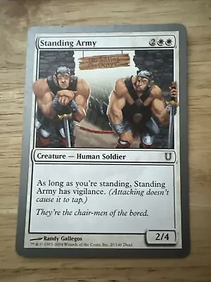 Mtg - Standing Army - Unhinged - Lp • £1.25