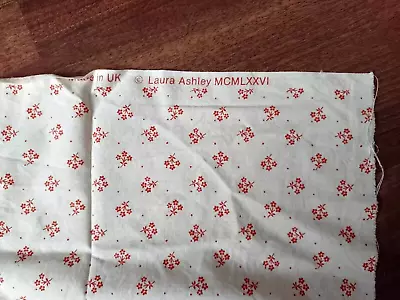 Vintage Fabric 1976 Laura Ashley Floral Cotton Remnant 36 X36+  Quilting Crafts • £13.50