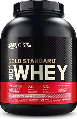 Optimum Nutrition Gold Standard 100% Whey Protein Powder Delicious Strawberry • $207.60