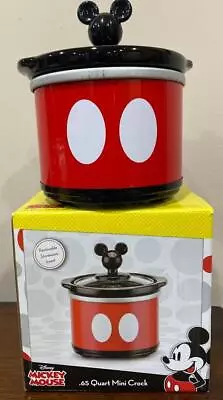 Disney Mickey Mouse .65 Quart Mini Crock Pot Warmer Electric Lunch Small New • $12.50