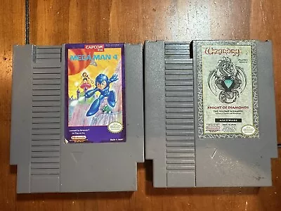 Mega Man 4 And Wizardry Knight Of Diamonds The Second Scenario Nintendo NES • $49.99