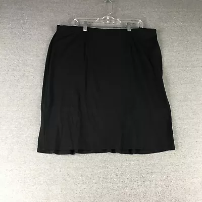 J Jill Skirt Womens 2X Black Wearever Collection Mature Minimalist Ladies * • $18.79