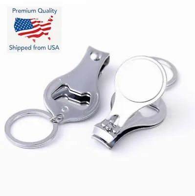 1x Carbon Steel Nail Clipper Scissor/Nail File/ Bottle Opener/ Key Ring Keychain • $6.99