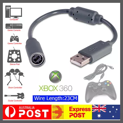 Wired Controller Breakaway Cable To PC USB Adapter Computer Cords For XBOX 360 • $5.99