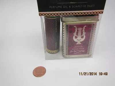 MOR CASSIS NOIR SET/DUET PERFUME OIL WOMEN .03oz/9ml+SOAP 60g/2.1ozHARD To FIND • £50.88