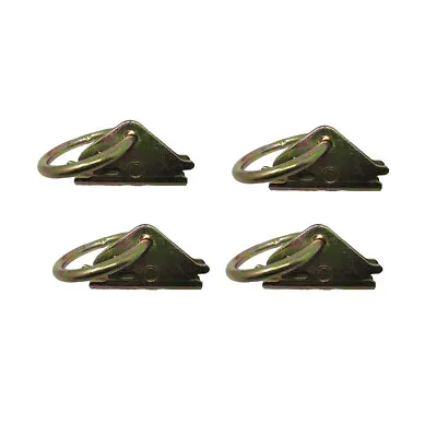 4 Pack Heavy Duty E Track 2  D Ring Fitting For Enclosed Trailer Tie Down Strap • $22.65