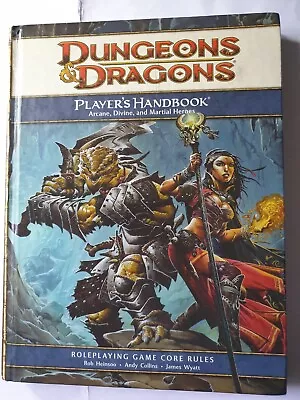 $40 • Buy Dungeons & Dragons 4TH EDIT - Player’s Handbook - Hardcover  2008 Free Postage 