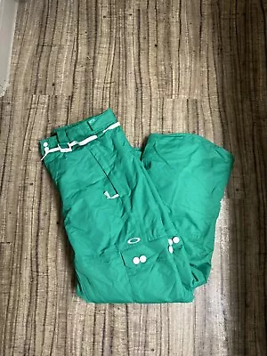 OAKLEY Men's Ski Shell Pants Green Size Large • $65