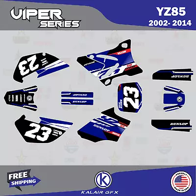 Graphics Kit For Yamaha YZ85 (2002-2014) YZ 85 Viper Series - Blue • $103.59