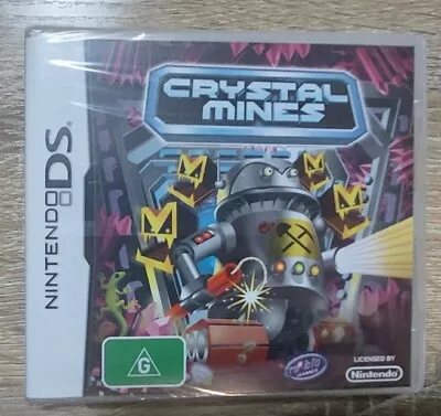 Nintendo DS  CRYSTAL MINES SEALED FREE Tracked Postage • $149.95