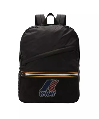 KWay Le Vrai 3.0 Backpack Francois Foldable Black Pure Black K006X60.USY • $62.27