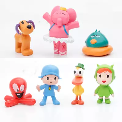 7pcs/set Cartoon Pocoyo Zinkia Doll PVC Action Figures Kids Toy Birthday Toy New • $16.88