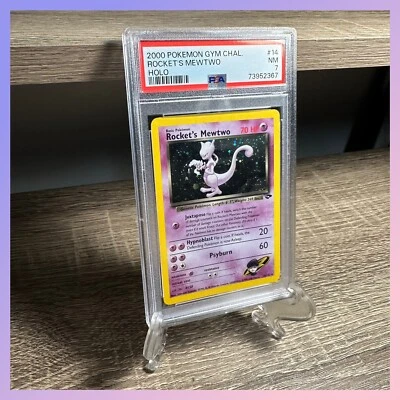 $99.99 • Buy Rocket’s Mewtwo #14 2000 PokÉmon Card Gym Challenge Holo 14/132 Psa 7 Nm