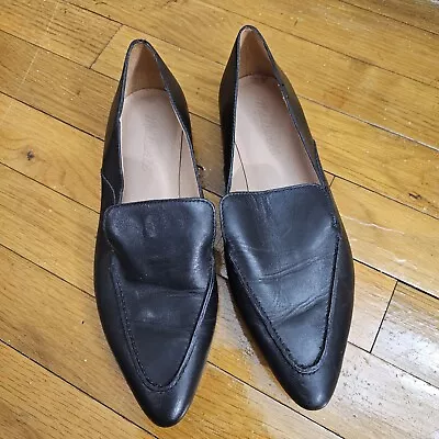 Madewell The Frances Skimmer In Black Leather Loafer Women’s Size 7 • $37.60