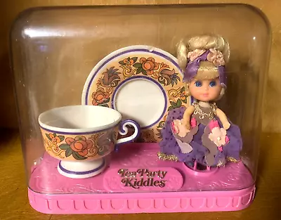 Vintage 1970 LiddLe KiddLes Tea Party Lady Lavender W/ Case Cup & Saucer VG • $75