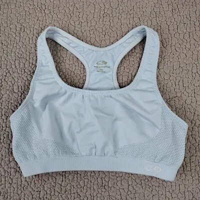 C9 By Champion Sports Bra Womens Medium Light Blue Racerback Workout Gym • $7.95