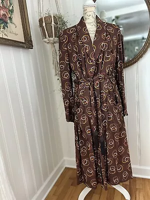 Vtg Robe 1950s Hollywood MCM Mid Century Modern L Cosmic  Eames Chicago Hotels • $89.98