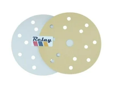 25 X 800G Grit 150MM/6  DA Car Body Repair Sanding Discs Pads 15 Hole Velc Ro • £13.62