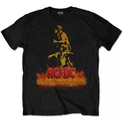 AC/DC Official Licensed Unisex T- Shirt - Bonfire Logo - Black Cotton  • £16.99